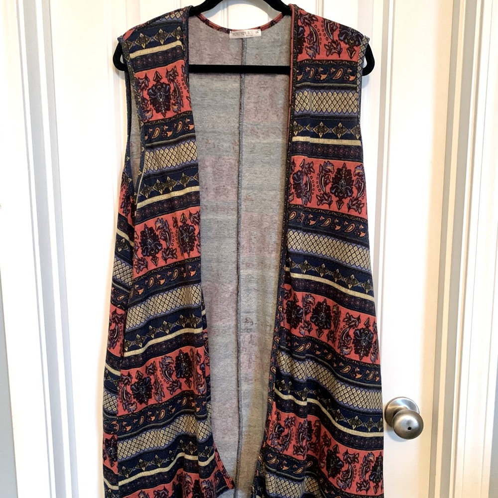 Honey & Lace Knee Length Vest